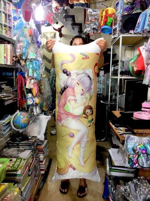 Gối ôm dài Kanna Kamui - Miss Kobayashi Dragon Maid 1mx40cm (Tặng 1 poster hoặc 1 huy hiệu)