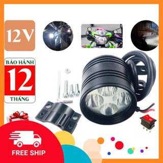 Đèn trợ sáng 3 chế độ cho xe máy