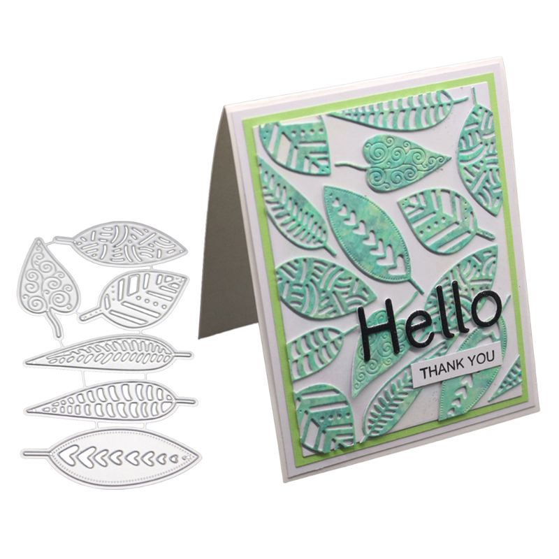 Khuôn Cắt Giấy Kim Loại Hình Lá Cây