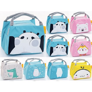 Túi đựng hộp cơm giữ nhiệt hình cá mèo gấu hình thú dễ thương cute 88218
