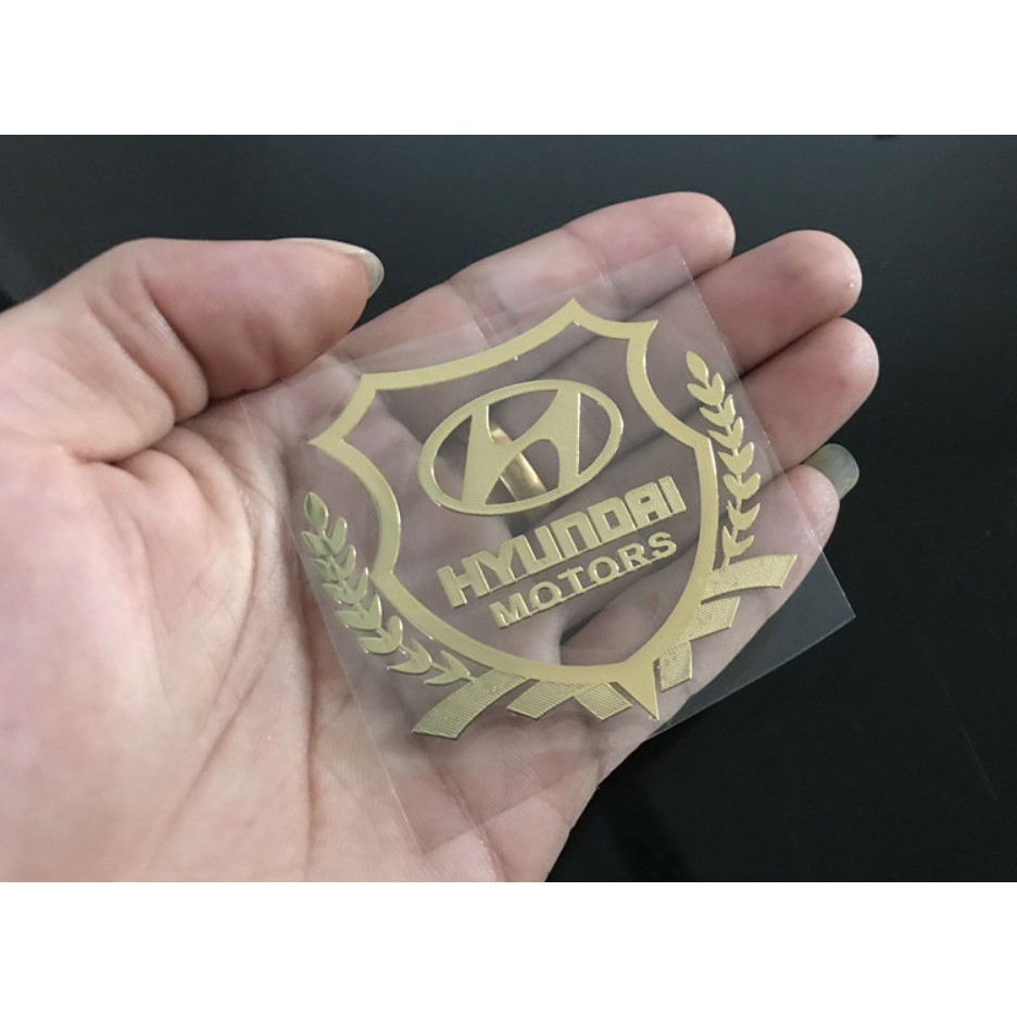 Bộ 2 logo decal nổi các hãng xe ô tô