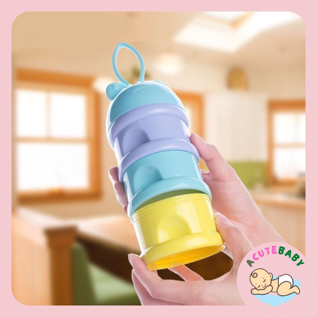 Hộp chia sữa , chia cháo 3 ngăn cao cấp ( mẫu có quai)