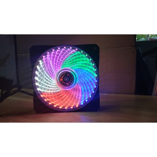 Quạt tản nhiệt LED 5 MÀU SIZE 12CM - LỖI 1 ĐỔI 1 - BH 1 THÁNG