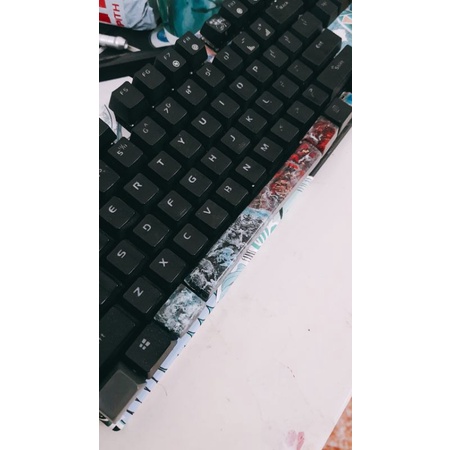 Keycap SA profile Mystic Dragon 2u Backspace - Nút bàn phím hình rồng băng/ rồng lửa resin SA profile Backspace