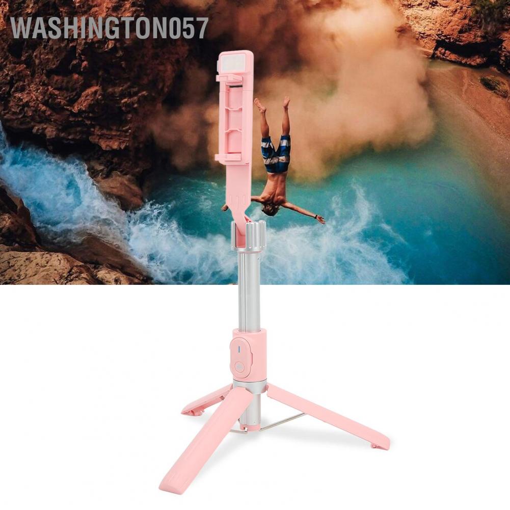 Có thể bán buôn Chân máy gậy tự sướng với ánh sáng lấp đầy 3 chế độ Cấp độ Tay miễn phí điện thoại sạc đứng màu hồng để đi du lịch Washington057 Hàng giao ngay