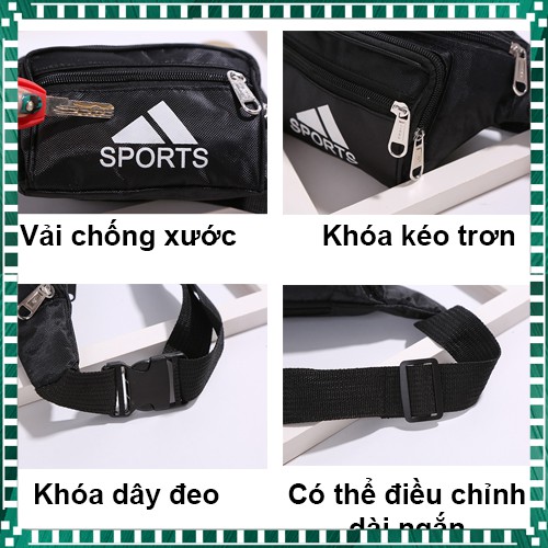 Túi Đeo Hông, Balo Đeo Ngang Bụng, Bao Tử Nam Nữ Mini Đi Chơi Du Lịch Phượt Chống Thấm Nước  (Shop Bố Tôm)