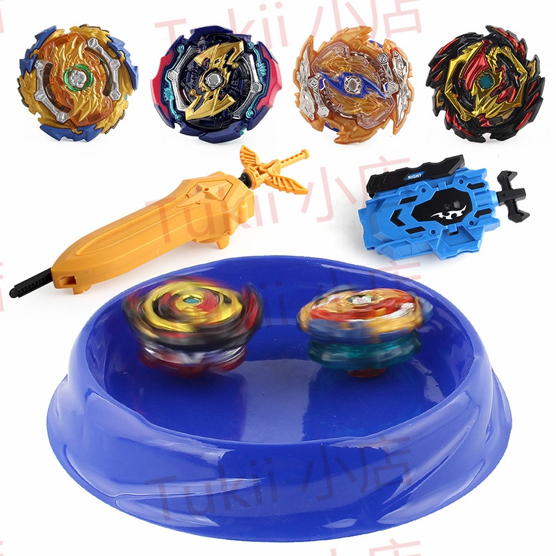 Set 4 Con Quay Đồ Chơi Beyblade Chất Liệu Kim Loại Kèm Hộp Đựng