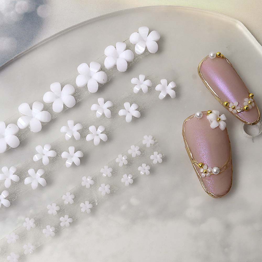 [Hàng mới về] Phụ kiện trang trí móng tay 3d hình hoa nhiều màu sắc