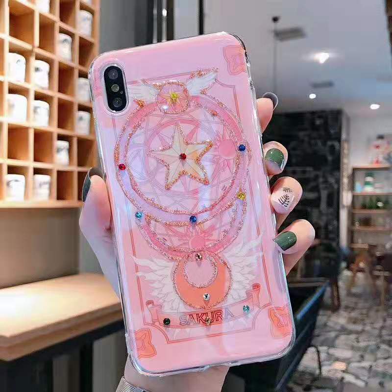 Iphone6 6Plus iphone7 iphone8 7plus Pink phim hoạt hình dễ thương điện thoại di động trường hợp cô gái