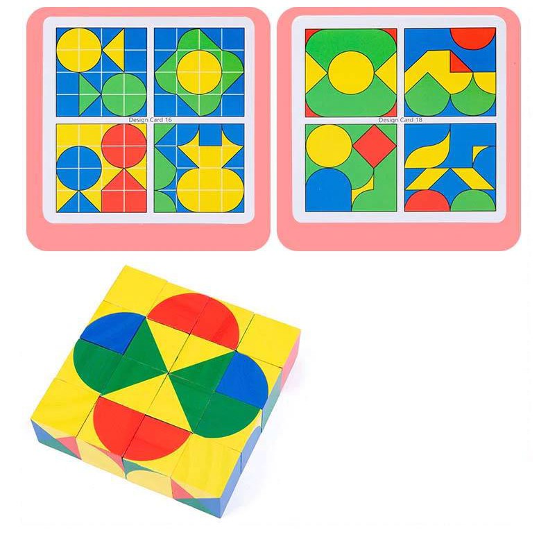 Khối lập phương Pixy - Đồ chơi gỗ rèn luyện tư duy không gian đa chiều Pixy Cubes Block