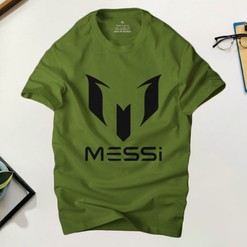 Áo thun nam cổ tròn Messi phong cách thần tượng cá tính ,chất liệu cotton 4 chiều thoáng mát | Ur Sport