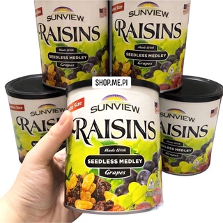 Nho khô Mỹ chính hãng Sunview Raisins 425gr date 2023
