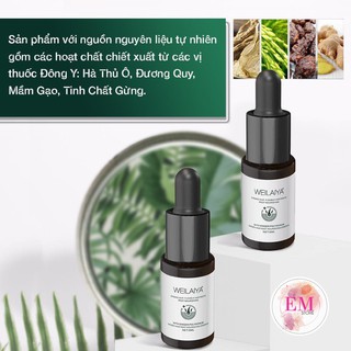 Huyết Thanh Serum kích mọc và làm dày tóc Weilaiya Ginger Hair Root Nourishing Essence (5ml x 8 lọ)