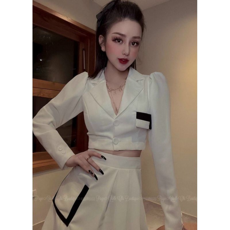 sét chân váy tay phồng