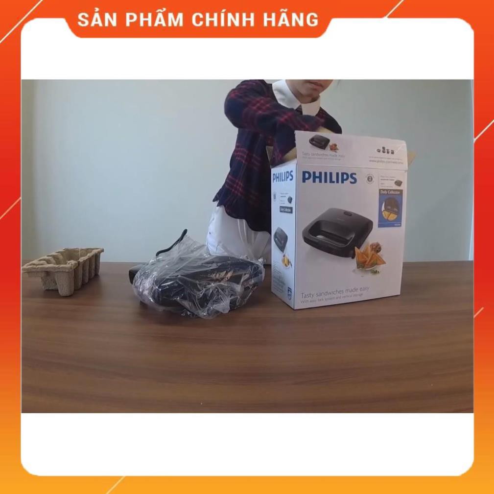 [ELHAB4 giảm tối đa 500K] [BIG SALE] Máy nướng bánh mì Sandwich Philips HD2393