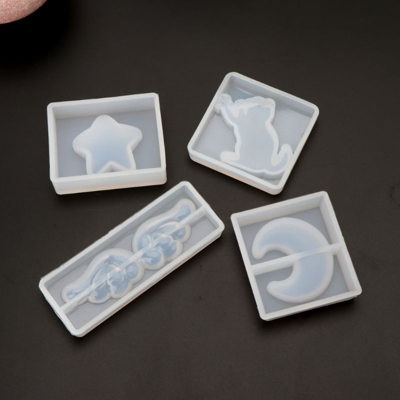 Khuôn silicone tạo hình làm trang sức hình trăng sao cánh thiên thần độc đáo