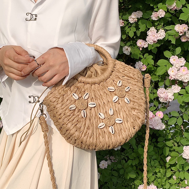 Túi cói đan rơm thủ công IELGY thời trang cho nữ