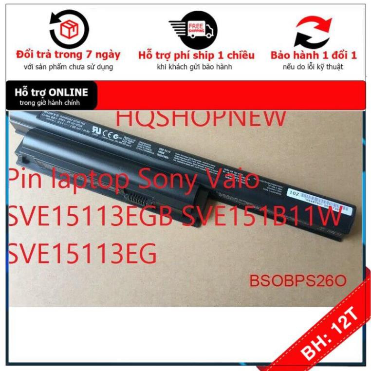 [BH12TH] ⚡️Pin laptop Sony Vaio SVE15113EGB SVE151B11W SVE15113EG