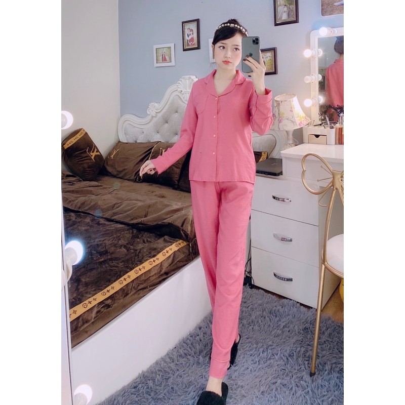 Bộ Pijama Nhung Tăm Dài Tay | BigBuy360 - bigbuy360.vn