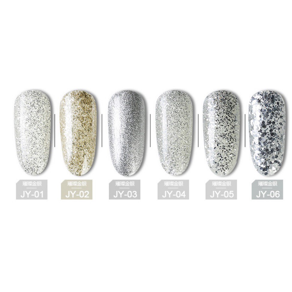 Sơn gel AS set 6 chai Đen Chai 15ML