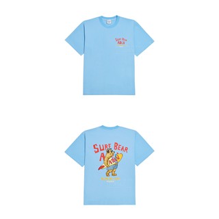 Áo thun ngắn tay cổ tròn ADLV Surfing Bear Sky Blue - Xanh da trời Nam Nữ