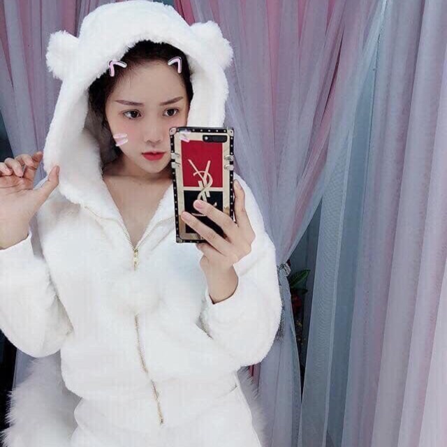 ✨✨Áo khoát lông mũ tai thỏ ✨✨
