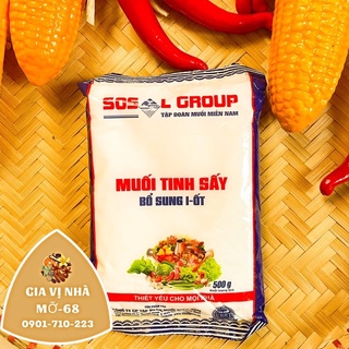 Muối tinh sấy gói 500gr-1kg