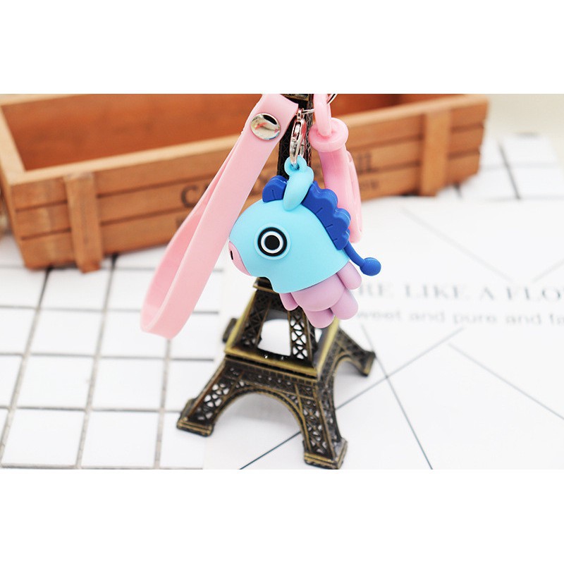 VG Mặt dây chuyền túi BTS Ejiao Keychain BT21 JinNone