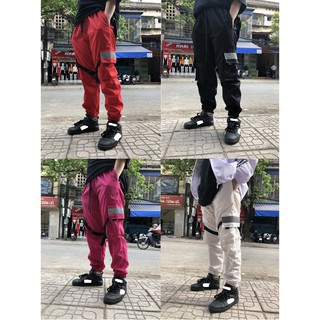 Quần túi hộp phản quang mix dây ở đùi