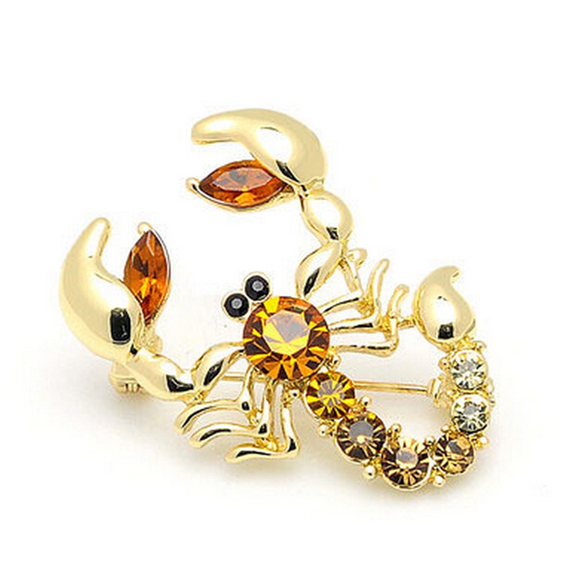 Trâm Cài Áo Hình Bọ Cạp Đính Đá Lấp Lánh