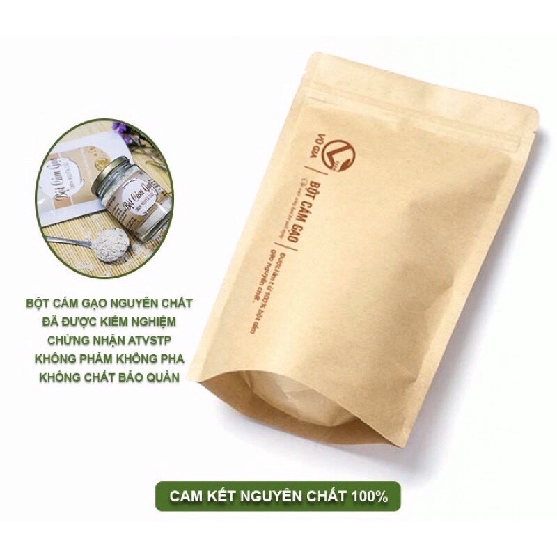 Bột cám gạo nguyên chất Vũ Gia (50g/túi)
