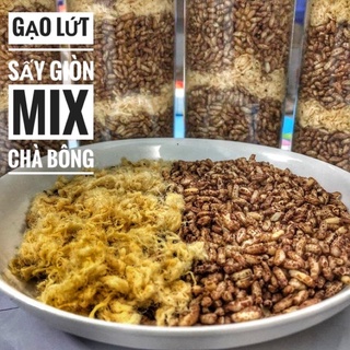Gạo Lứt sấy Gia Vị Giòn mix chà bông