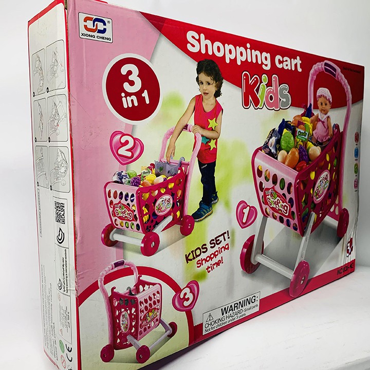 XE ĐẨY SIÊU THỊ 3IN1 SHOPPING CART A0087 - ĐỒ CHƠI THÔNG MINH