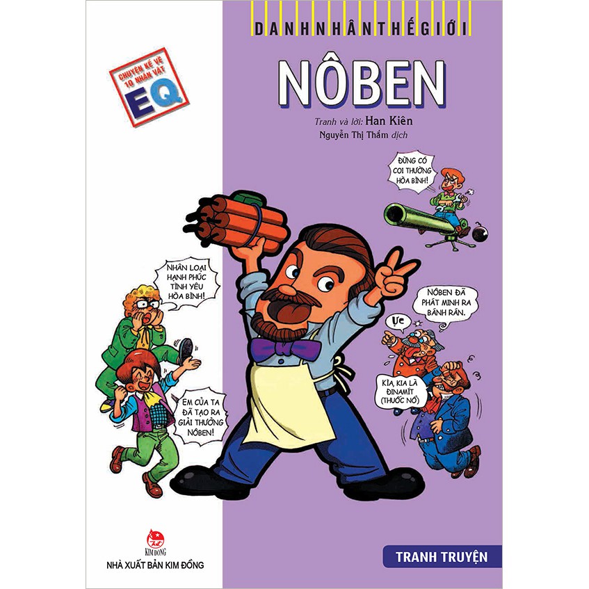 Truyện tranh Danh nhân thế giới: Nôben - Alfred Nobel - NXB Kim Đồng