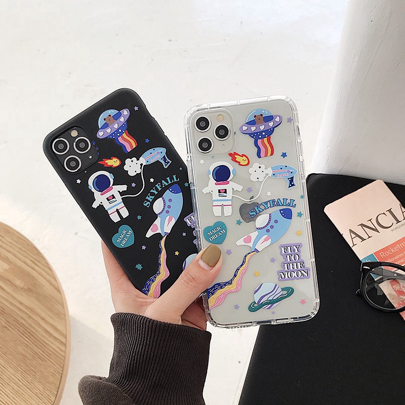 Ốp điện thoại mềm hình phi hành gia cho iphone 6 6s 7 8 plus ix xr xs max se2 11 pro max 7plus 8plus 6plus | BigBuy360 - bigbuy360.vn