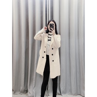 Áo Dạ Nữ, Da vest kẻ Hàng xuất Hàn, Dạ Tweed Dáng Dài, chất Kaki, có Lông, VNXK loại 1 ( co Bigsize ) | BigBuy360 - bigbuy360.vn