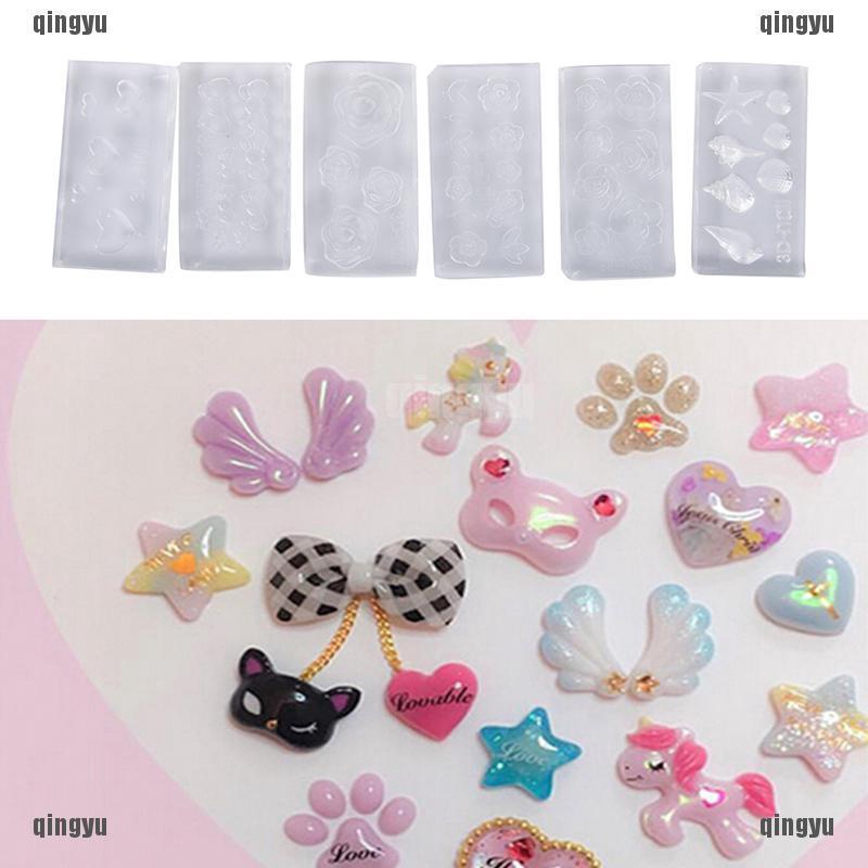 Khuôn Silicone Làm Nhẫn Trang Trí Móng Tay