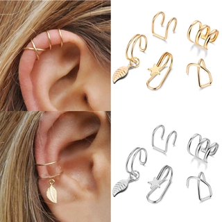 Bộ 5 Khuyên Tai Chữ Hình Chữ C Cá Tính Dành Cho Nữ