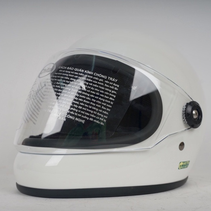 Mũ bảo hiểm Chita fullface Zetta trắng sơn bóng
