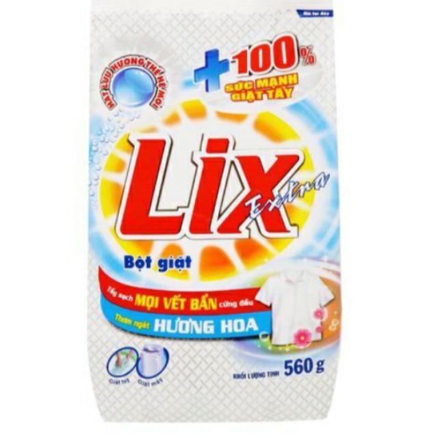 BỘT GIẶT LiX EXTRA HƯƠNG HOA{ 560G}