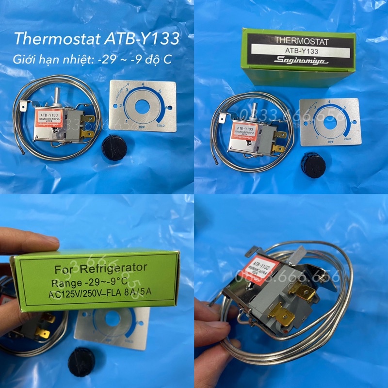 [Mã ELHA22 giảm 5% đơn 300K] Thermostat tủ lạnh ATB-Y133 - Thermostat tủ đông - Cảm biến tủ lạnh tủ đông