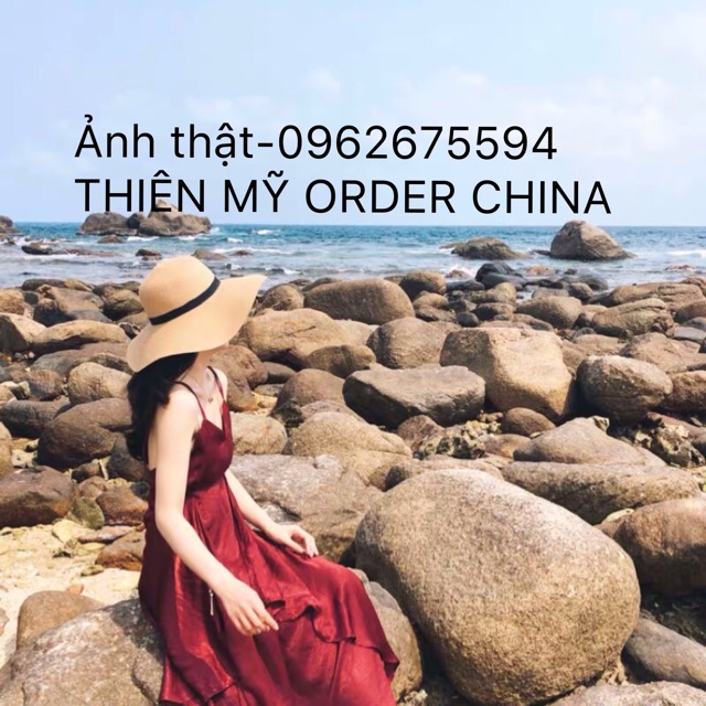 {Hàng đặt order }Váy maxi đi biển hở lưng dây mảnh độc đáo | BigBuy360 - bigbuy360.vn