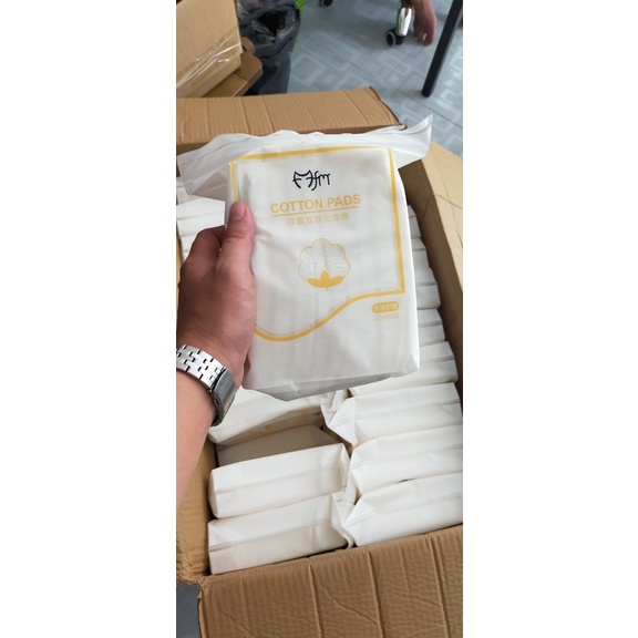 Bông tẩy trang 222 miếng Cotton 3 Lớp- Fashion.best