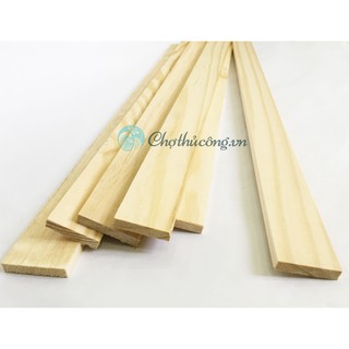 Combo 10 thanh gỗ thông (nan gỗ thông tự nhiên) làm DIY / handmade / Mộc KT R4.5xD70cm