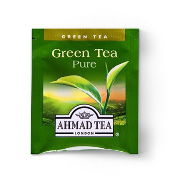 Trà Xanh Túi Lọc Ahmad Green Tea Pure - Trà Xanh Ahmad Nguyên Chất Hộp Giấy Bao Thiếc 40g