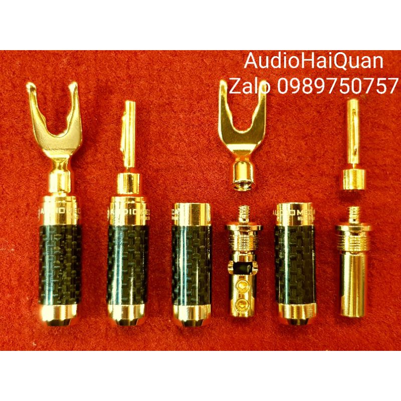 Giắc loa Audiomeca Pháp. Giá bán 80k/1 giắc