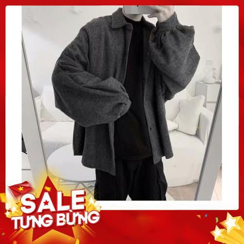 (HÀNG ORDER) ÁO KHOÁC NAM FORM RỘNG VẢI NHUNG DÀY ẤM NHẬP KHẨU HÀN QUỐC -Hàng nhập khẩu