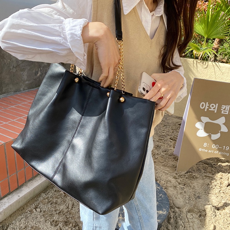 IELGY Túi Đeo Vai Bằng Da Mềm Thời Trang Cá Tính Cho Nữ