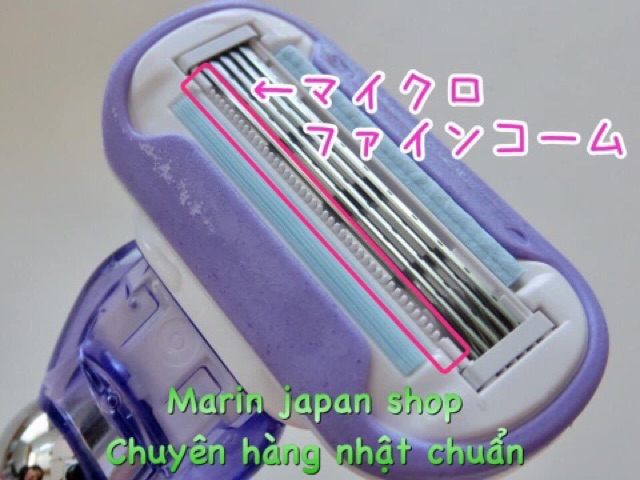 (Nội địa Nhật) Dao cạo lông body Gillette Venus 5 lưỡi màu tím Swirl cao cấp nội địa Nhật Bản