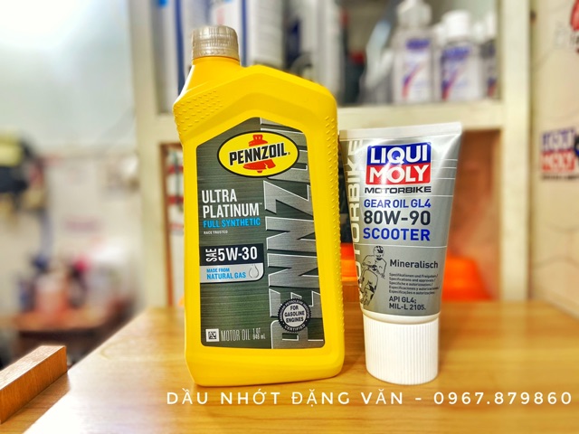 Nhớt tay Ga siêu cao cấp Pennzoil Ultra Platinum 5W30 nhập Mỹ chính hãng